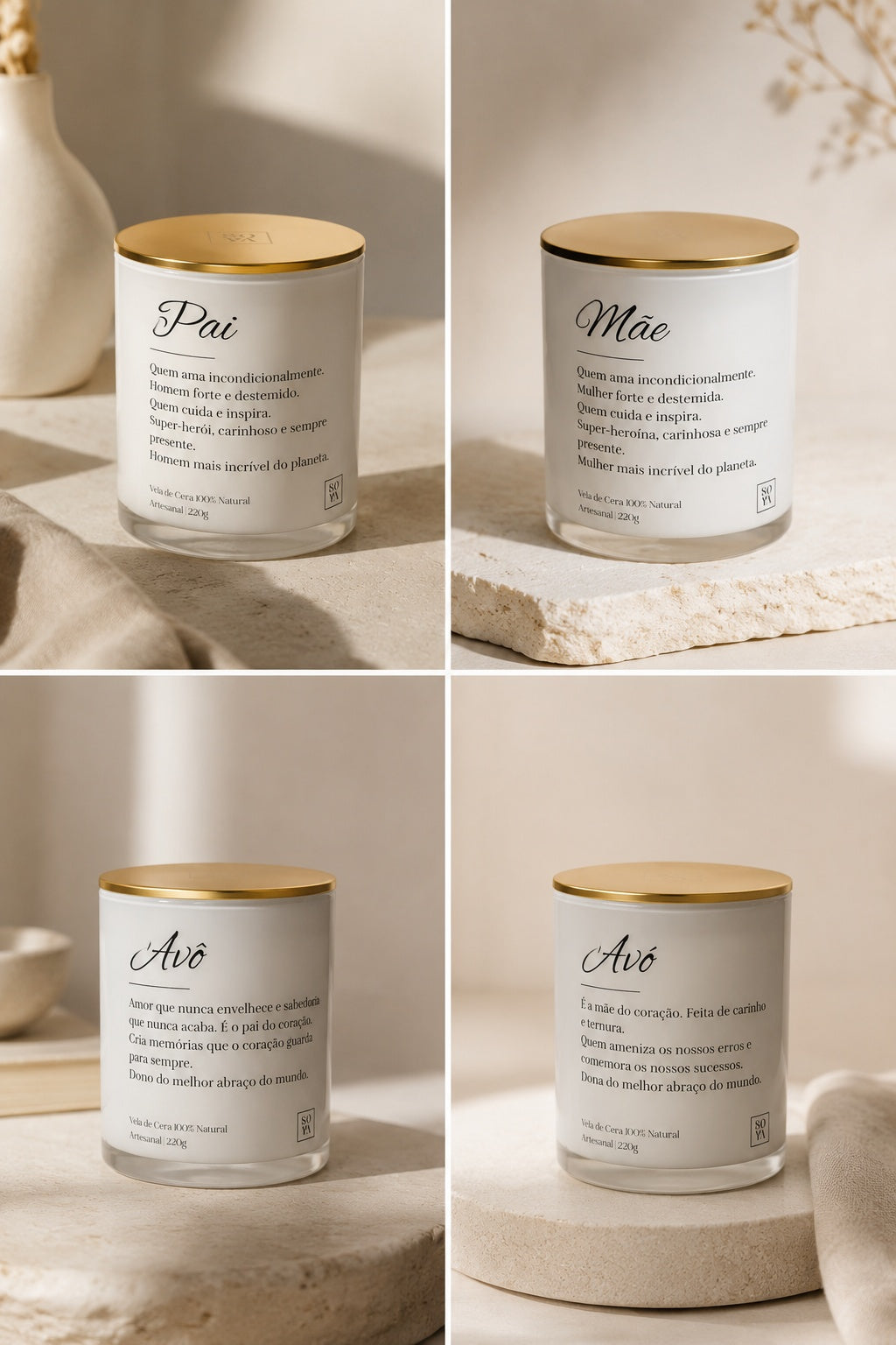Vela Aromática | Madrinha | Padrinho | Padrinhos | Tia | Tios |